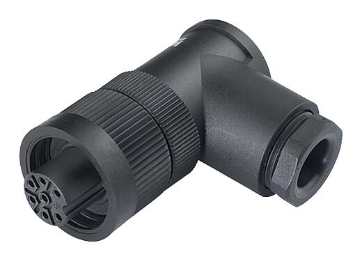 Abbildung 99 4226 215 07 - RD24 Winkeldose, Polzahl: 6+PE, 10,0-12,0 mm, ungeschirmt, löten, IP67, UL, ESTI+, VDE, PG 13,5