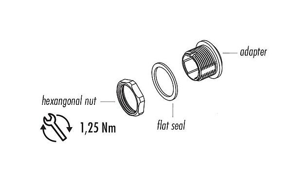 Описание товара Защелка Адаптерная, не экранированный, Монтаж задней стенки, привинчивается спереди