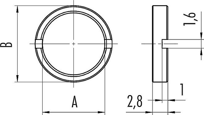 Schaaltekening alternatief CuZn38 Pb2 Rmin. 410