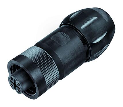 Illustration 99 4202 300 07 - RD24 Female cable connector, Contacts: 6+PE, 7.0-17.0 mm, unshielded, crimping (Crimp contacts must be ordered separately), IP67, UL, ESTI+, VDE, Vario