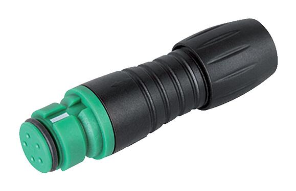 Illustrazione 99 9206 070 03 - Snap-In Connettore cavo femmina, Numero poli: 3, 3,5-5,0 mm, non schermato, saldare, IP67, UL
