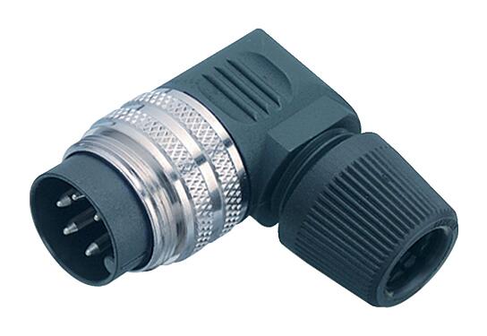 3D视图 09 0165 72 24 - 弯角针头电缆连接器, 极数: 24, 6.0-8.0mm, 非屏蔽, 焊接, IP40