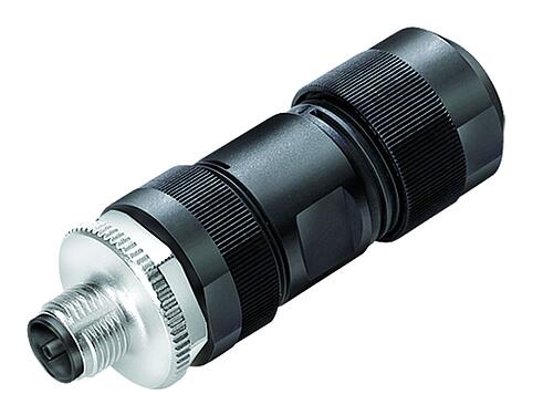 Illustration M12 Connecteur mâle, Contacts: 4+PE, 8,0-13,0 mm, non blindé, pince à visser, IP67, UL 2238
