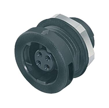 Illustratie 09 4716 00 05 - Female panel mount connector, aantal polen: 5, onafgeschermd, soldeer, IP67