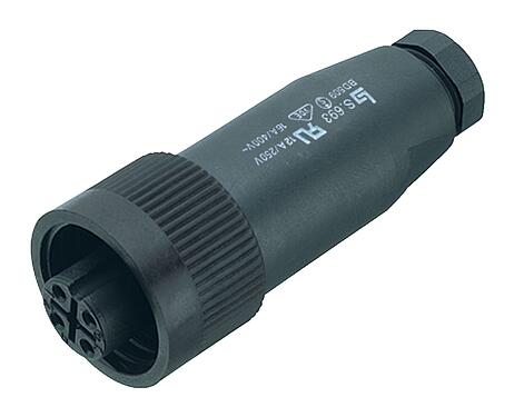 Abbildung 99 4202 00 07 - RD24 Kabeldose, Polzahl: 6+PE, 6,0-8,0 mm, ungeschirmt, crimpen (Crimpkontakte müssen separat bestellt werden), IP67, UL, ESTI+, VDE, PG 9