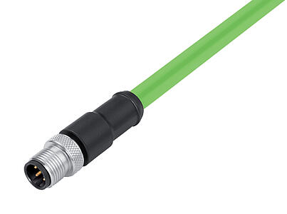 Automation Technology - Data Transmission-M12-D-Male cable connector_825_1_ProfiNET