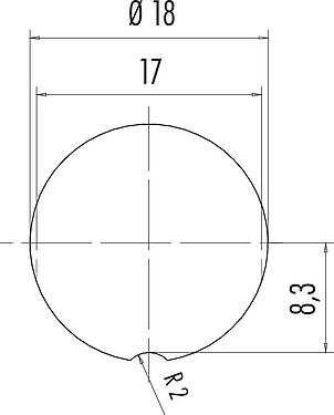 Assembly instructions / Panel cut-out M16 Female panel mount connector, Contacts: 4 (04-a), unshielded, solder, IP67, UL 2238, M18x0,75, Front mounting