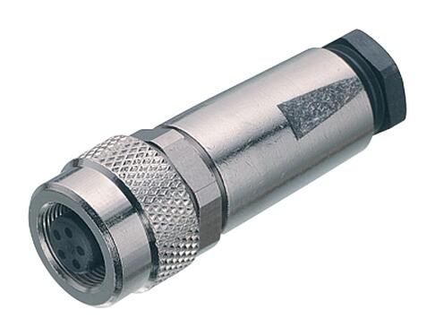 3D View 99 0410 10 04 - M9 IP67 Female cable connector, Contacts: 4, 3.5-5.0 mm, shieldable, solder, IP67