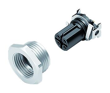 Automation Technology - Data Transmission--Female panel mount connector_766_4_EBD_SMT_schirm_Geh_13mm