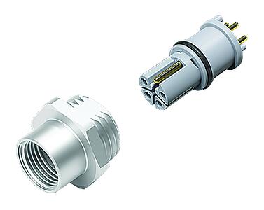 Automation Technology - Voltage and Power Supply--Female panel mount connector_823_4_FD_L_2teil_mitO_ohneD