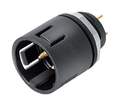 Illustration 99 9115 090 05 - Snap-In Male panel mount connector, Contacts: 5, unshielded, THT, IP67, VDE