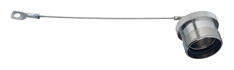 Illustrazione 08 1201 000 000 - M23 - Cappuccio di protezione per connettori flangiati con filettatura femmina; Serie 623
