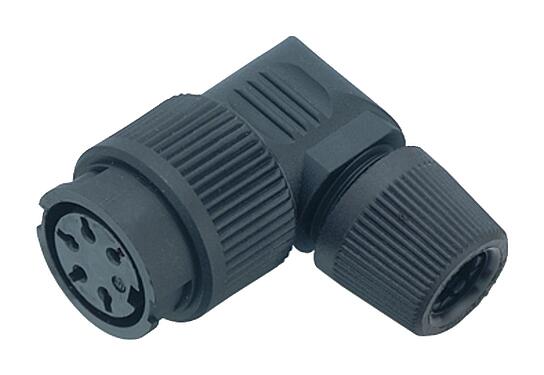 3D视图 99 0614 72 05 - 刺刀 孔头弯角电缆连接器, 极数: 5, 6.0-8.0mm, 非屏蔽, 焊接, IP40