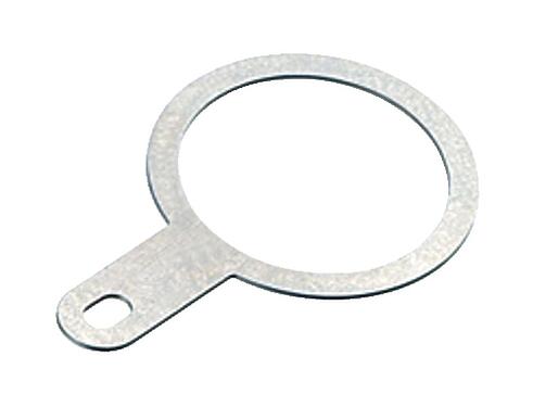 Ábrák 04 0735 124 - M12-A/B/D/K/K/L/S/T/US/X - Shielding plate for flange connectors, screwable from rear, M16x1.5