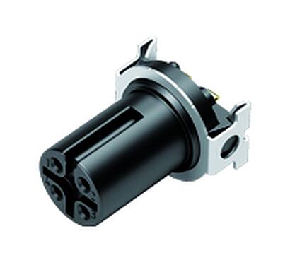 Illustrazione 09 0432 600 04 - M12 Connettore femmina a pannello, Numero poli: 4, non schermato, SMT, IP67