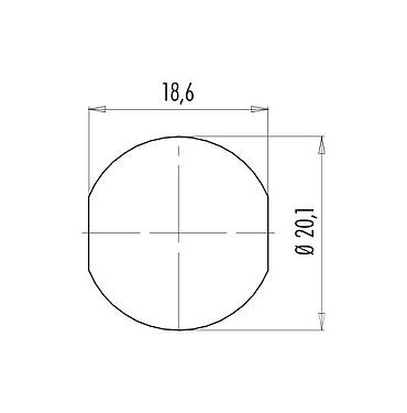 Assembly instructions / Panel cut-out 08 2434 400 001 - Adapter, unshielded, screwable from the front