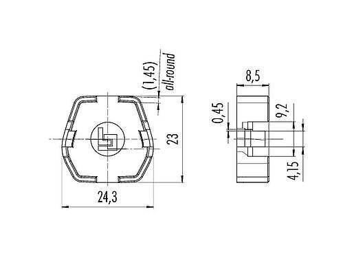 Schaaltekening Ontgrendelingsgereedschap