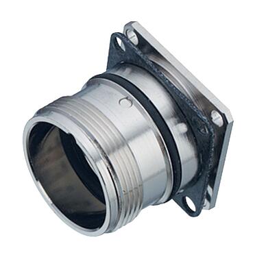 Illustration 99 4604 80 09 - M23 Female panel mount connector, Contacts: 9, unshielded, solder, IP67, back mounting