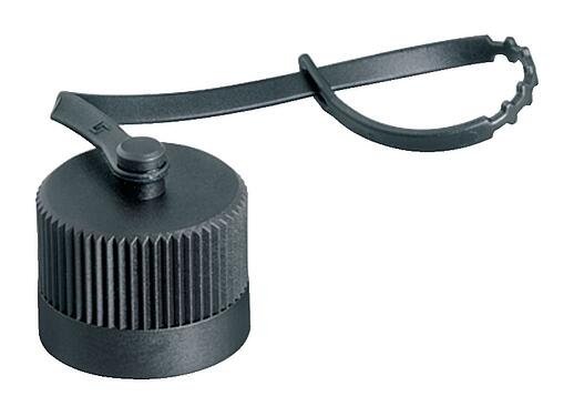 イラストレーション 7/8" 保護キャップ, IP67, 固定ストラップ付き