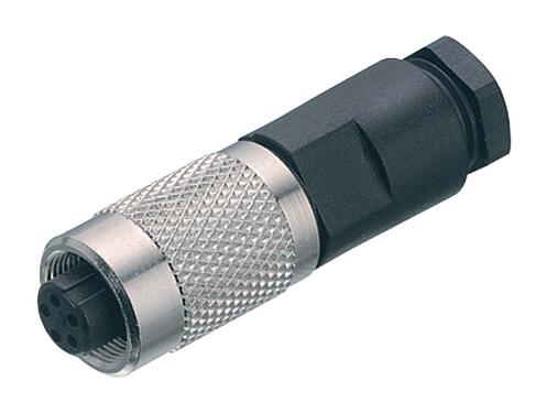 Illustration M9 Kabeluttag, antal poler: 8, 3,5-5,0 mm, oskärmad, lödning, IP67