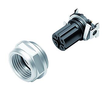 Automation Technology - Data Transmission--Female panel mount connector_876-D_4_EBD_SMT_schirm_Geh_9mm