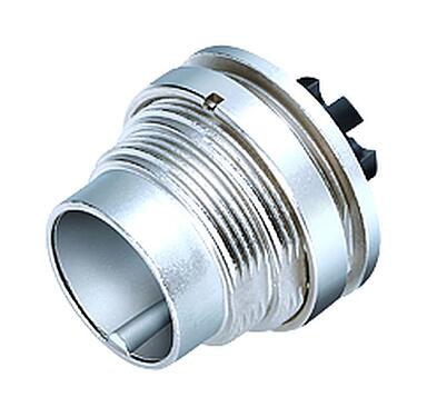 Illustration 09 0327 780 07 - M16 Male panel mount connector, Contacts: 7 (07-a), unshielded, crimping (Crimp contacts must be ordered separately), IP40, front fastened