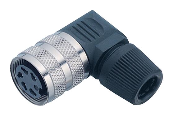 3D视图 09 0186 72 16 - 弯角孔头电缆连接器, 极数: 16, 6.0-8.0mm, 非屏蔽, 焊接, IP40