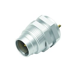 Illustrazione 09 0073 00 02 - M9 Connettore maschio a flangia, Numero poli: 2, non schermato, saldare, IP40