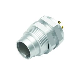 Illustrazione 09 0077 00 03 - M9 Connettore maschio a flangia, Numero poli: 3, non schermato, saldare, IP40
