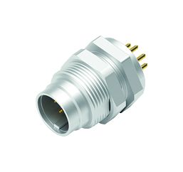 Illustration 09 0477 22 07 - M9 Male panel mount connector, Contacts: 7, unshielded, THT, IP40