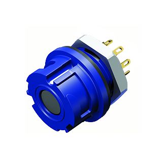 Illustration 09 0774 060 08 - Bayonet Female panel mount connector, Contacts: 8, unshielded, solder, IP67