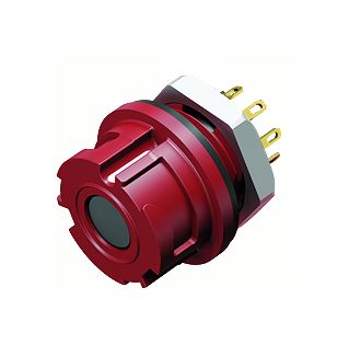 Illustratie 09 0774 050 08 - Bajonet Female panel mount connector, aantal polen: 8, onafgeschermd, soldeer, IP67