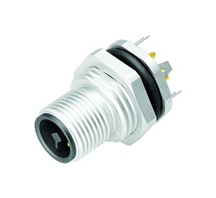Automation Technology - Voltage and Power Supply--Male panel mount connector_813_3_FS_T_met_vv_tl_SchBl